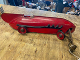 Vtg 1920s Electric Kokomo Red Arrow Tether Race Car 15" Orig Tin /toy Kingston!