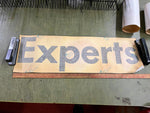 VTG antique Johnstown Pullman Standard 29" Train Car Sticker "Experts"