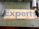 VTG antique Johnstown Pullman Standard 29" Train Car Sticker "Experts"