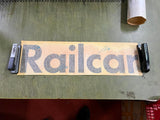 VTG antique Johnstown Pullman Standard 28" Train Car Sticker "Railcar"