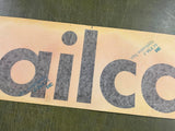 VTG antique Johnstown Pullman Standard 28" Train Car Sticker "Railcar"