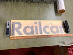 VTG antique Johnstown Pullman Standard 28" Train Car Sticker "Railcar"