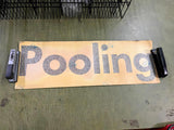 VTG antique Johnstown Pullman Standard 31" Train Car Sticker "Pooling"