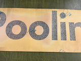 VTG antique Johnstown Pullman Standard 31" Train Car Sticker "Pooling"