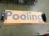 VTG antique Johnstown Pullman Standard 31" Train Car Sticker "Pooling"