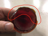 4 Glass KD Tailight Lens Red Truck Vintage Auto Car 501 503 Marker Antiq Hot Rod