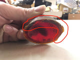 4 Glass KD Tailight Lens Red Truck Vintage Auto Car 501 503 Marker Antiq Hot Rod