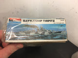 Vintage TIRPITZ German Battleship model kit From 1977 Monogram Rare kit plastic