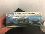 Vintage TIRPITZ German Battleship model kit From 1977 Monogram Rare kit plastic