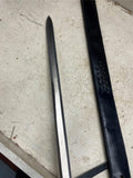 vtg Solid steel skull handled design long sword blade decoration with sheath