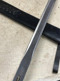 vtg Solid steel skull handled design long sword blade decoration with sheath