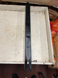 vtg Solid steel skull handled design long sword blade decoration with sheath