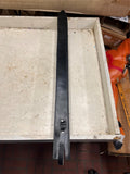 vtg Solid steel skull handled design long sword blade decoration with sheath