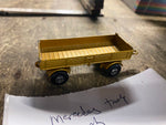 Matchbox Superfast No 2 Mercedes Benz Trailer Gold VGC Rare color Minty!