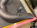 2 into 1 Black Exhaust Pipe Harley Dyna 1991-2005 FXD FXDL Wide Glide Custom!