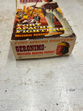 vtg 1967 Geronimo Toy Marx Indian Action Figure Fort Apache Fighters Orig Box!