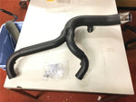 Black 2 into 1 Upsweep Header Exhaust Harley Touring Softail Chopper Billet End