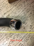 Black 2 into 1 Upsweep Header Exhaust Harley Touring Softail Chopper Billet End