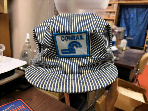 VTG made in USA original Conrail Railroad Engineer Snapback Adjustable Hat