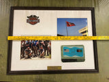 VTG Rare Harley Davidson Gardez Afghanistan Framed Patch & Photographs 19X25