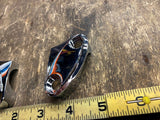 Top clamps Chrome Seperate Harley Handlebar Risers Sportster FXR Softail Dyna