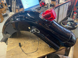 Rear Fender Vivid Black Harley FLHX Street Road glide 2009^ Fascia Light Taillig