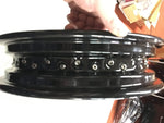 Black rim SS Spoke Harley FLH Shovelhead Wheel 3.00x16 1973-1984 Disc Front Rear