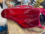 Harley CVO Landslide Candy Red Flames Outer Fairing 2016 FLHTKSE Flames Bagger