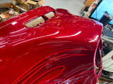 Harley CVO Landslide Candy Red Flames Outer Fairing 2016 FLHTKSE Flames Bagger