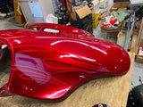 Harley CVO Landslide Candy Red Flames Outer Fairing 2016 FLHTKSE Flames Bagger