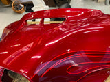 Harley CVO Landslide Candy Red Flames Outer Fairing 2016 FLHTKSE Flames Bagger