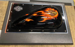 24x17 Custom Paint Gas Tank Display Harley Dealer Man Cave Flames Garage Office