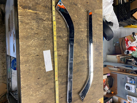 Custom Chopper Billet Chrome Fender Struts Harley Softail Internal mount