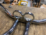 Custom T Drag Bars Handlebars 8" rise Built In Speedo Tach Mount chopper Harley