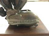 Vtg 900cc 1957 XLCH Motor Engine Pewter Stand Display Harley Davidson Miniature!