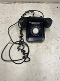 vtg 1970s Stromberg Carlson Desktop Black Rotary Dial Table Phone