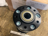 Black Front Wheel Hub 35mm Harley Dual Disc custom mag PM FLH Bagger wide Glide