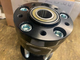 Black Front Wheel Hub 35mm Harley Dual Disc custom mag PM FLH Bagger wide Glide