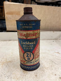 vtg Made in USA 1940s Wagner Lockheed Brake Fluid 32 oz. tin can half full