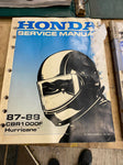 Honda CBR1000 Hurricane Service Manual OEM 1987-1988 Motorcycle Factory