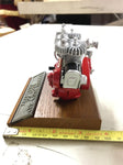 Vtg Indian Power Plus 61" 1000cc Motor Engine Pewter Display Miniature Motorcycl