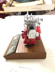 Vtg Indian Power Plus 61" 1000cc Motor Engine Pewter Display Miniature Motorcycl