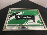 Vintage Heineken Holland Beer Wall décor sign mirror black green mancave 8 x 10