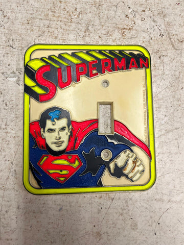 vtg 1976 National Periodical Publications Superman Light switch Wall plate