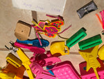 Vtg Barbie Gem Accessories Guitar Radio Sun Clothes Doll Lot Hats Scuba skateboa