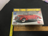 Vintage Lindberg 1940 Ford Convertible 1:32 Scale Plastic Model Boxed Sealed new