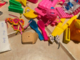 Vtg Barbie Gem Accessories Guitar Radio Sun Clothes Doll Lot Hats Scuba skateboa