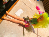 Gem doll 1985 Guitar Rock Roll Jem Hollograms 1985 Hasbro Misfits Mini Skirt pun