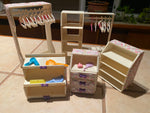 Barbie Doll Quilted Caes Hanger Closet Snap n Store Lot Dresser Acc Hangers Bedr