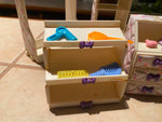 Barbie Doll Quilted Caes Hanger Closet Snap n Store Lot Dresser Acc Hangers Bedr